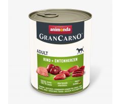 Animonda GRANCARNO® dog adult hovädzie a kačacie srdiečka bal. 6 x 800g konzerva