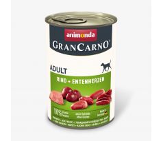 Animonda GRANCARNO® dog adult hovädzie a kačacie srdiečka bal. 6 x 400g konzerva