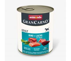 Animonda GRANCARNO® dog adult hovädzie,losos,špenát bal. 6 x 800g konzerva