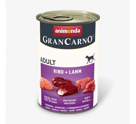 Animonda GRANCARNO® dog adult hovädzie a jahňa bal. 6 x 400g konzerva
