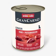 Animonda GRANCARNO® dog junior hovädzie a morčacie srdiečka bal. 6 x 800g konzerva