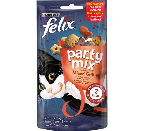 Pamlsok NESTLÉ FELIX PARTY MIX cat Mixed grill 8x60 g