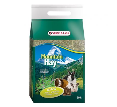 VL Mountain Hay seno pre hlodavce s lístkami mäty 500g
