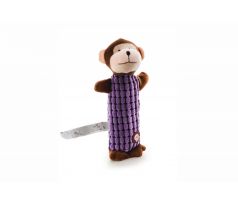 JK Plyšová opička Long, 28 cm, dlhá plyšová pískacia hračka pre psov