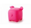 JK Vinylová kocka prasa, ružová pískacia hračka pre psov, 10 cm