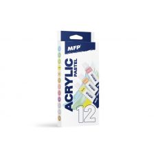 Akrylové farby set pastel+metal 12 x 12ml
