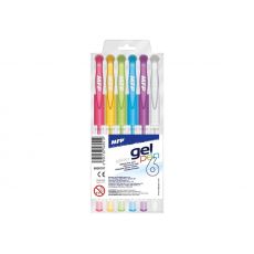 Pero gelové 6ks set GG1038- 6 glitter