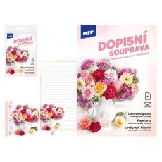 Listový papier farebný LUX 5+10 (Kvety)
