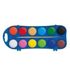 Farby vodové 12 farieb 27mm