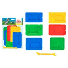 Tvorítka 3D Farm 6+1 animals dough molding tools