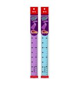 Pravítko M&G 30 cm, flexibilné (modré, ružové)