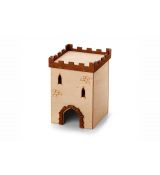 JK Hrad č. 1, drevený domček pre škrečky 9×9×14 cm
