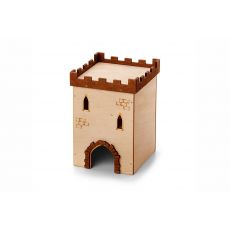 JK Hrad č. 1, drevený domček pre škrečky 9×9×14 cm