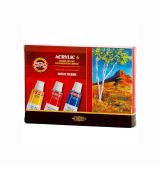 Farby akrylové KOH-I-NOOR 16 ml, sada 6 ks