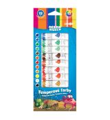 Farby temperové JUNIOR Ocean World 12 ml - sada 12 ks