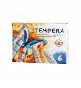 Farby temperové KOH-I-NOOR 16 ml, sada 6 ks