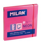 Blok lepiaci MILAN NEON 76 x 76 mm ružový
