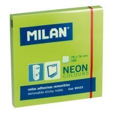 Blok lepiaci MILAN NEON 76 x 76 mm zelený