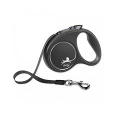 Flexi Black Design páska M 5 m čierne (do 25 kg)