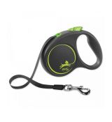 Flexi Black Design páska S 5 m zelené (do 15 kg)