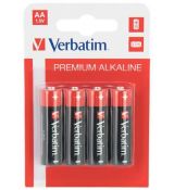 Batéria, AA, tužková, 4 ks, VERBATIM "Premium"