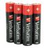 Batéria, AAA, mikrotužková, 4 ks, VERBATIM "Premium"